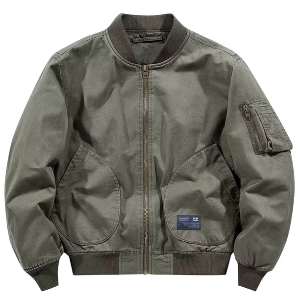 Sudadera sin capucha para hombre, chaqueta de béisbol de invierno, ropa de trabajo informal, sudadera con capucha de color sólido, chaqueta de poliéster para hombre