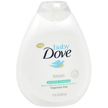 Baby Dove Face and Body Lotion for Sensitive Skin Sensitive Moisture FragranceFree Lotion, 13 Ounce