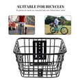 thumbnail image 3 of Miangastore Iron Storage Basket Folding Basket Durable Hanging Basket Front Handlebar Basket for Bike Riding Cycling, 3 of 9