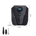 thumbnail image 3 of TIMIFIS Car Tire Inflator Portable Mini Compressor For Car Tires 12V Analog Gauge Tire Pump Car Inflatable Pump With Ball Adapters For Bike Basketbal Pool Toy -, 3 of 7