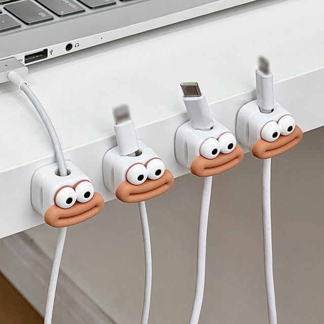 Fixing Clip - Data Organizer Charging Organizer Cute Clips Ties for Nightstand Desktop Wall Car Accessories and Efficient Management Solutions
