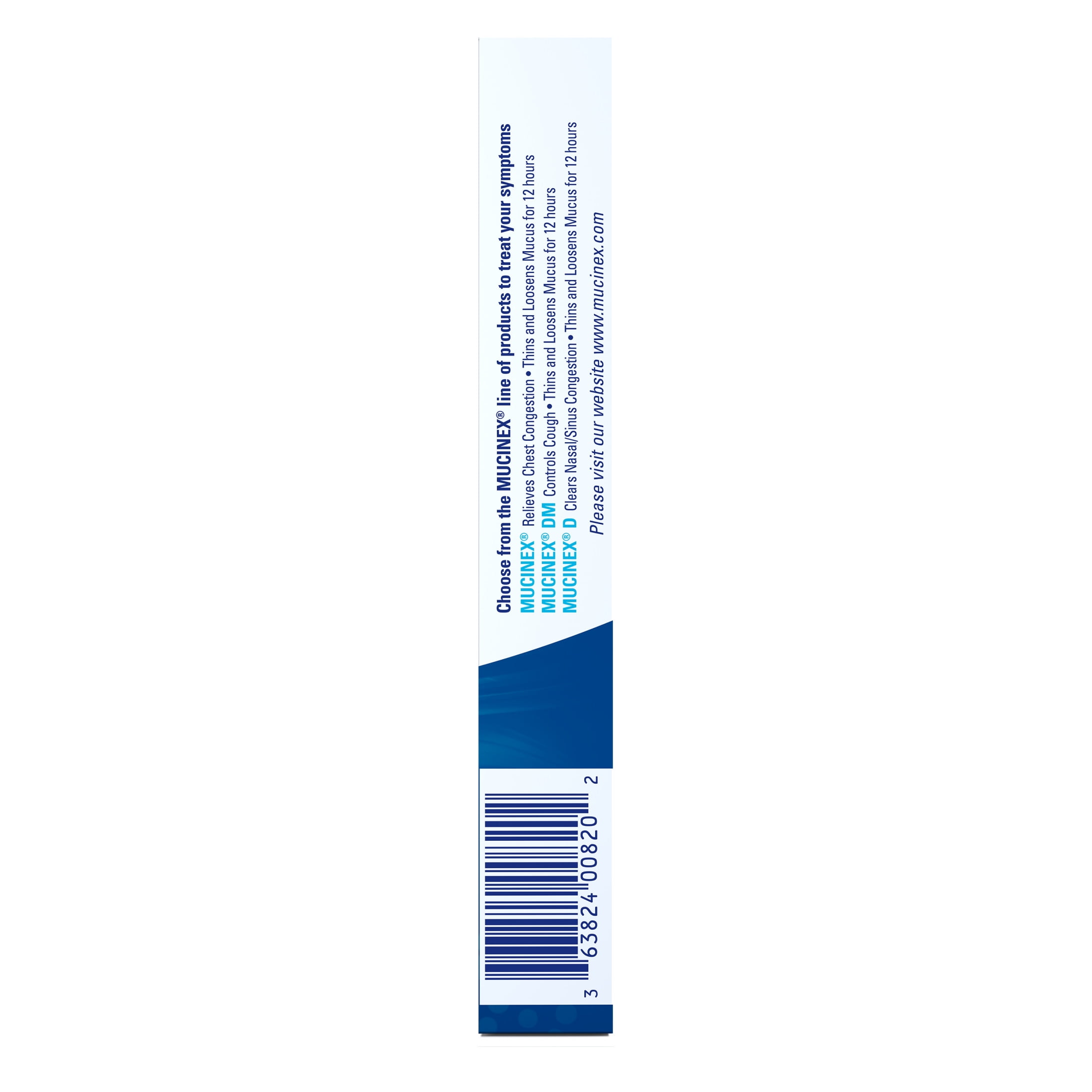 Mucinex 12 Hour Expectorant, OTC Medicine for Excess Mucus Relief, Chest Congestion, FSA, 20 Tablets