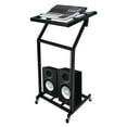 thumbnail image 4 of 16U Rack Mount Mixer Case Stand Studio Equipment Cart Stage Amp DJ Adjustable, 4 of 12