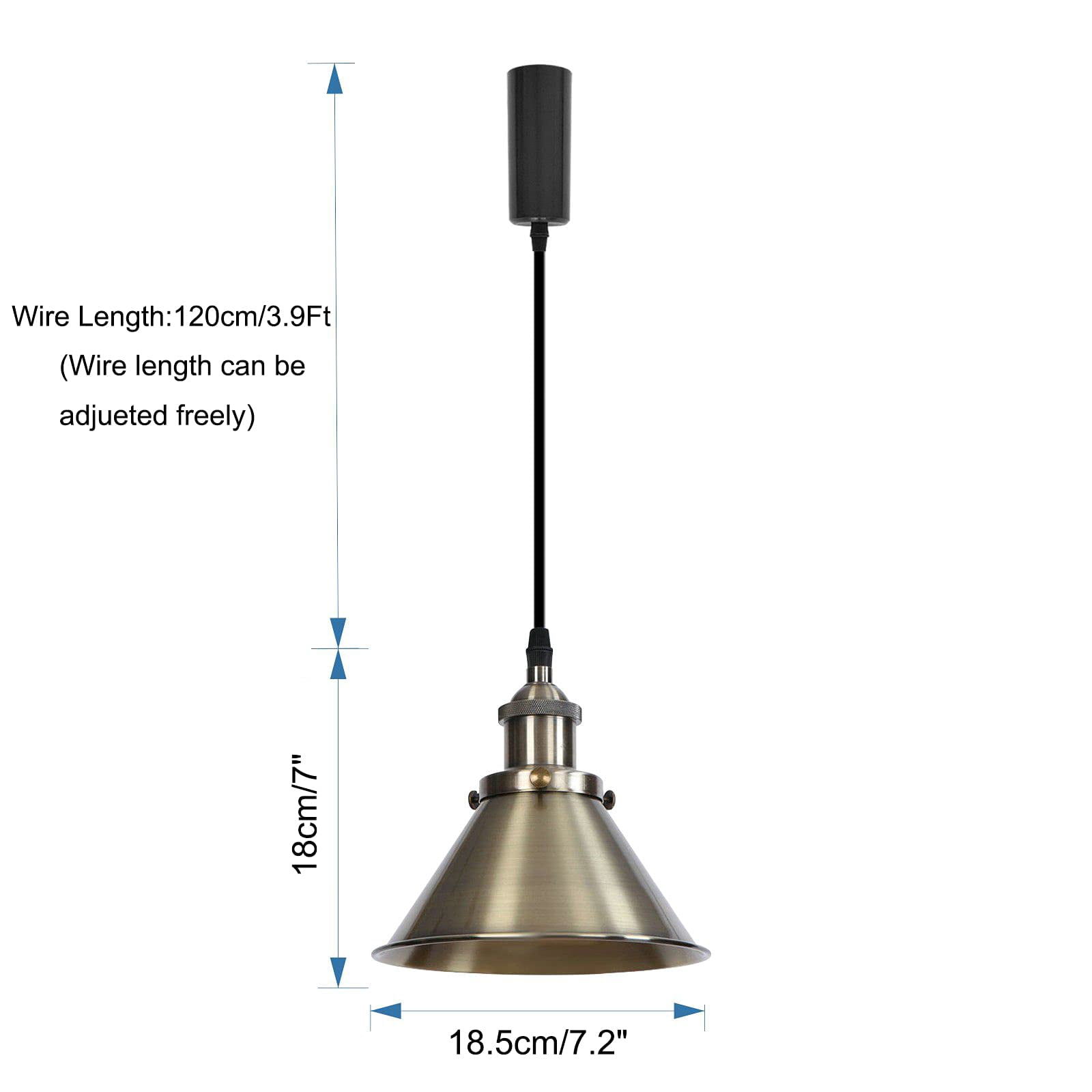 KAYYELAMP 1x Plug in Cable Track Rail, 2X Adjustable Cord Bronze Track Lighting Fixtures E26 Base H-Type Vintage Design for Kitchen Loft(No Bulb)