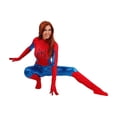 thumbnail image 5 of Hero Pattern Brand New Day Halloween Costume Superhero Classic Red Blue Spider Suit Full Bodysuit for Halloween Role Play Show Red 110, 5 of 8