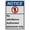Warning Sign 2, variant on Industrial Caution Sign Authorized Personnel Only Sign (No admittance Authorized personnel only) 8 in" x 12 in" UV Resistant Indoor Outdoor Workplace Industrial Caution Warning Sign