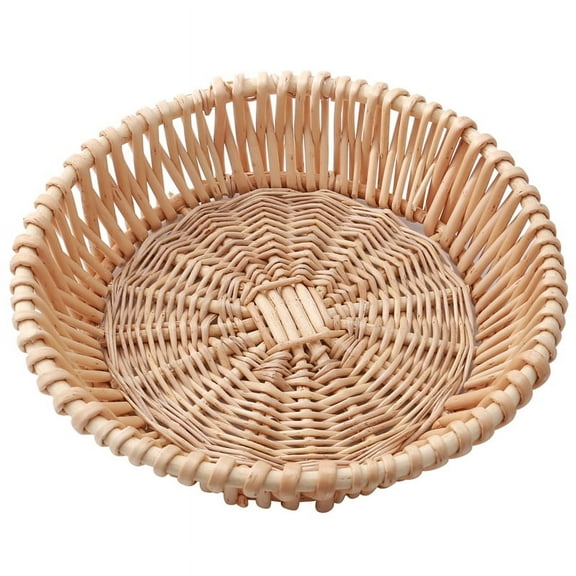 Hand-Woven Wicker Basket for Fruit, Vegetable, Gift Basket -25 x 8cm