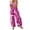 Hot Pink, variant on YOTMKGDO Jumpsuits for Women Womens Tie Dye Jumpsuit Sleeveless Casual Spaghetti Flowy Wide Leg Rompers, Sizes M-3XL