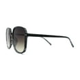 thumbnail image 3 of Womens Classy Thin Plastic Large Rectangle Simple Fashion Sunglasses Dark Green - Brown, 3 of 4