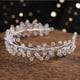 thumbnail image 3 of Diadema con cadena suave de cristal y perlas de estilo europeo y americano, accesorio para el cabello para novias y bodas, 3 of 6