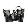 thumbnail image 3 of yuksok Lace Corset Belt Fashion Adjustable Tie Back Boned Lace up Wide Belt Black, 3 of 9