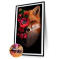 thumbnail image 1 of Cuadros Decorativos Kits de pintura de diamante 5D DIY Taladro redondo completo Flor Zorro Mosaico (Y605) Ehuebsd embutido en tela, 1 of 1