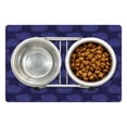 thumbnail image 1 of Sky Pet Mat for Food and Water, Repetitive Zentangle Clouds Stars Night Sky Theme Elements Pattern Graphic, Non-Slip Rubber Mat for Dogs and Cats, 18" X 12", by Ambesonne, 1 of 2
