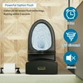 thumbnail image 3 of Resenkos Toilet, Tall Toilet,One Piece Toilet 1.1/1.60 GPF, Siphonic Dual Flush 4/6Lpf, 1000 Gram Map Flushing Score Toilet, Matte Black, 3 of 15