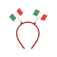 thumbnail image 2 of Diadema con lazo con la bandera de la Copa del Mundo de EE. UU., Canadá y México, decoración para fiestas de fanáticos, diadema con bandera, diadema de plástico, 2 of 6