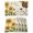beige, variant on Sunflowers Placemats Set of 6, Farmhouse Retro Butterfly Beige Yellow Placemats for Dining Table, Place Mats for Kitchen Tabletop, Waterproof Wipeable Dining Table Mats Set