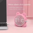 thumbnail image 3 of Reloj despertador digital Sailing Mini tarjeta TF altavoz Bluetooth rosa, 3 of 3