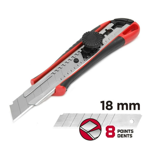 Swiss Tech 18mm Snap-Off Utility Knife, SK5 steel ,18mm