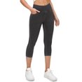 thumbnail image 2 of Capri Jeggings Ewedoos de mezclilla elástica de cintura alta, gris, para mujer, 2 of 6