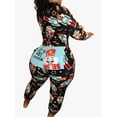 thumbnail image 6 of Women's Christmas Onesie Pajamas Sleepwear Adult Holiday Jumpsuit Romper Nightwear, 6 of 6