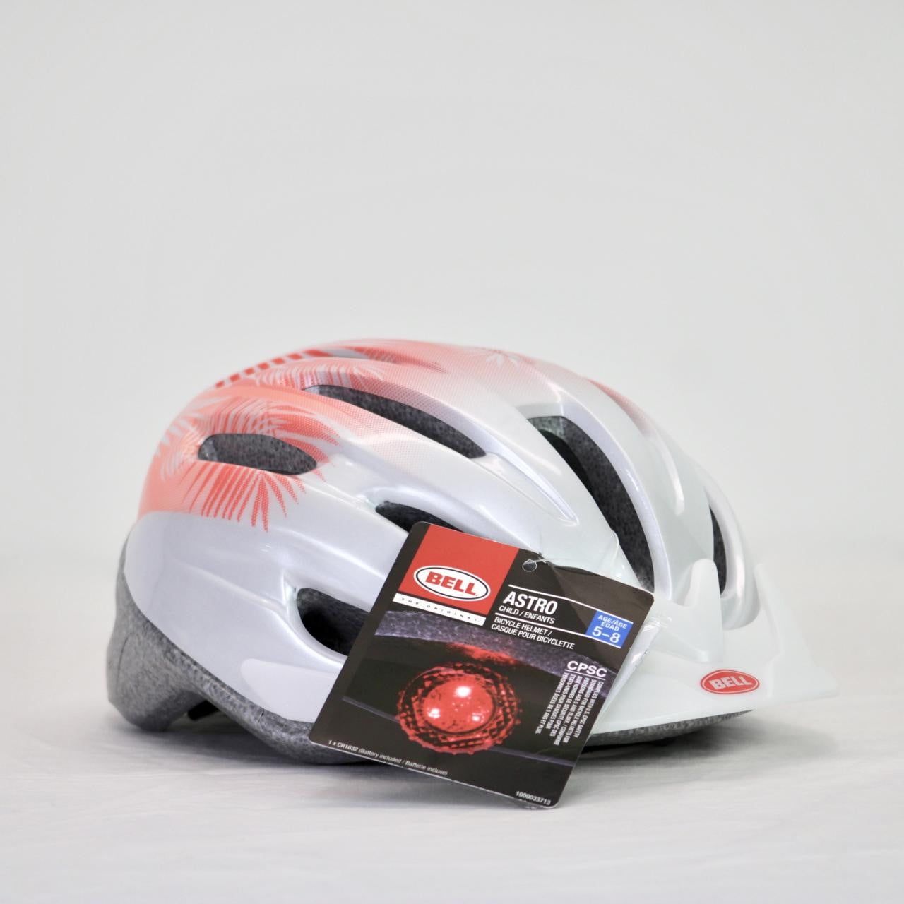 Bell Sports Astro Coral/ White Bicycle Helmet Age 58 (51cm58cm