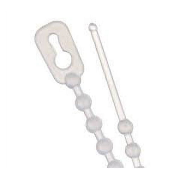 8" 75lb Natural Beaded Cable Ties 1,000/bag  Part # Bead-8-75-9M