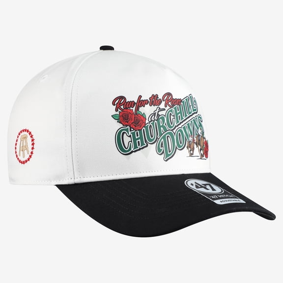 Unisex Barstool Golf x '47 White Kentucky Derby Run For The Roses Churchill Downs Hitch Adjustable Hat