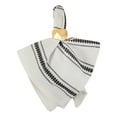 thumbnail image 2 of DII Dobby Stripe Napkin Set 6 Piece, Black, 20x20", 2 of 5