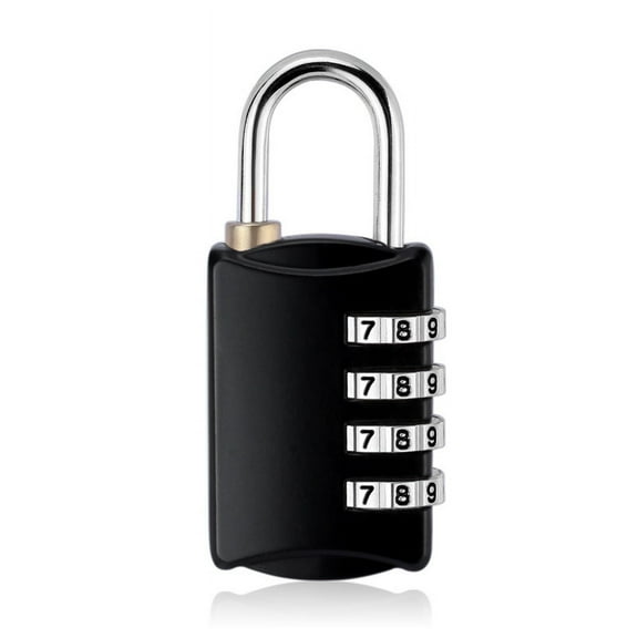 Combination Lock Resettable 4 Digit Padlock Outdoor Waterproof Combo Lock for School Gym Locker Fence Gate Hasp Cabinet Toolbox Cases