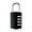 balck, variant on HLONK Combination Lock Resettable 4 Digit Padlock Outdoor Waterproof Combo Lock for School Gym Locker Fence Gate Hasp Cabinet Toolbox Cases