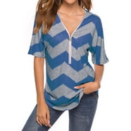 ZANZEA Women's Summer Tunic Top - Puff Sleeve V-Neck Blouse For Office, Casual & Dressy Outfits
