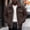 Brown, variant on Men's Sherpa Lined Trucker Jacket Stand Collar Full Zip Fall Winter Warm Fuzzy Outerwear Coat