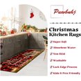 thumbnail image 5 of Merry Christmas Kitchen Rugs and Mats for Floor Set of 2,Buffalo Plaid O Holy Night Jesus Cardinal Xmas Winter Holiday Sink Mat Non Skid Washable for Home Farmhouse Decor 17"x47"+17"x30", 5 of 6