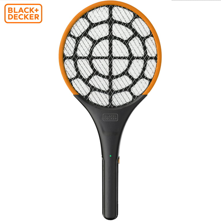 Black + Decker Electric Fly Swatter Battery Powered Tennis Racket