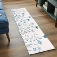 thumbnail image 3 of Runner Rug 2 x 6 Ft, Blue Spring Floral Washable Non-Slip Floor Mat for Kitchen Hallway/Entryway, Summer Flowers Botanical Elegant Long Kitchen Runner Area Rugs for Living Room, Low-Profile, 3 of 8