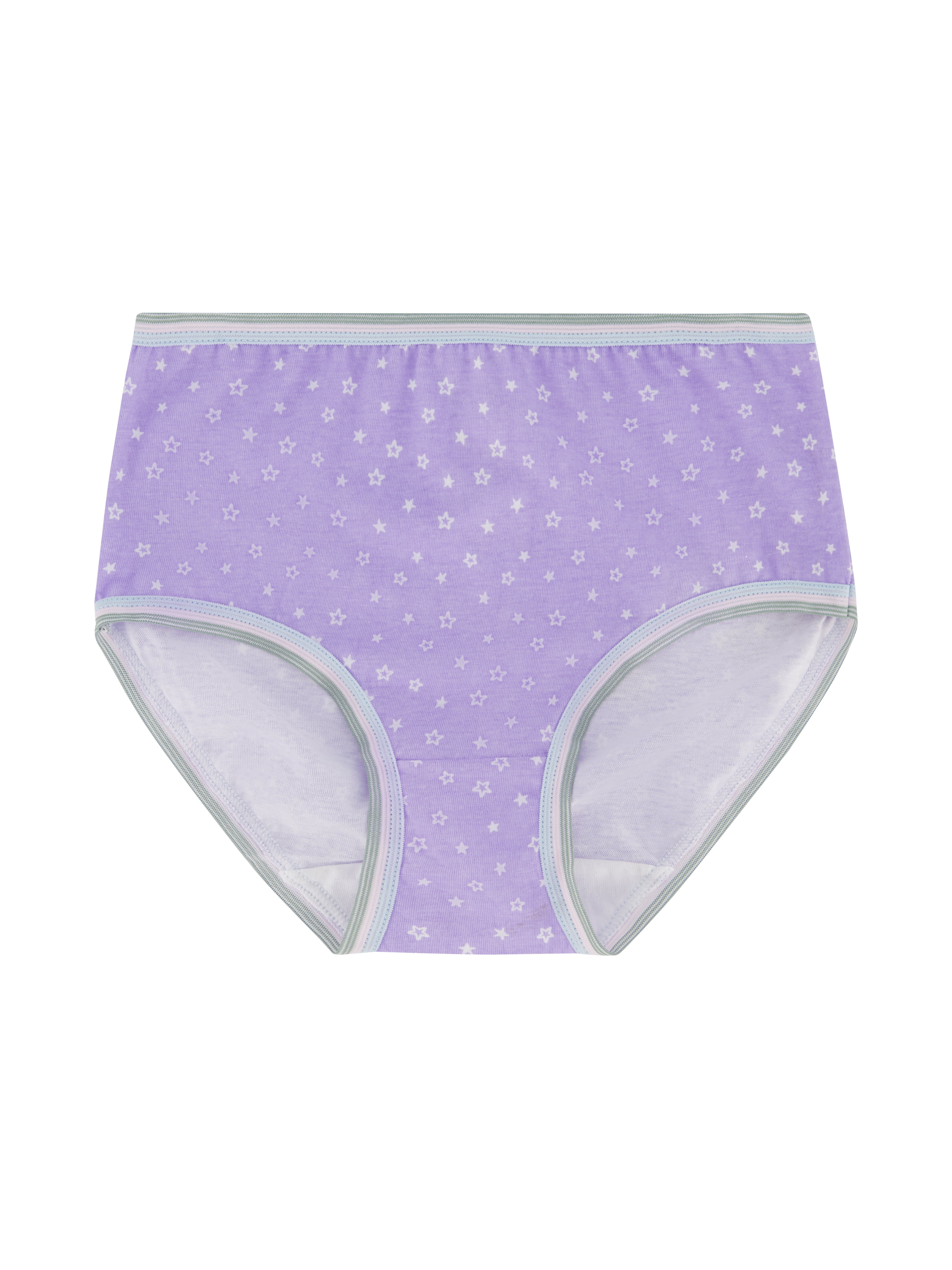 Wonder Nation Girls Cotton Brief Underwear, 10-Pack, Sizes 4-18 & Plus