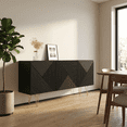 thumbnail image 2 of Giza 3D 63" Sideboard - Black, 2 of 8
