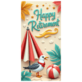 thumbnail image 3 of Beach Theme Happy Retirement Banner for Party Celebration Indoor Outdoor Event, 3 of 8