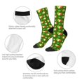 thumbnail image 3 of Lsque Happy St. Patrick's Day Printed Men's Crew Socks, Soft Durable Breathable Moisture-Wicking with Odor Control Cotton socks, 3 of 6