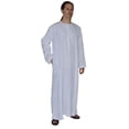 thumbnail image 3 of Men Thobe Saudi Style White caftan - Small 54", 3 of 4
