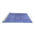 thumbnail image 2 of Ahgly Company Machine Washable Indoor Square Abstract Blue Contemporary Area Rugs, 8' Square, 2 of 4