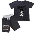 thumbnail image 1 of Conjunto de ropa de verano para niñas Camiseta + Pantalones cortos Conjunto de ropa de verano para niños Estampado de manga corta zhangyuxiang LED, 1 of 2