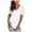 White, variant on Giftesty Womens Blouses and Tops Women's Lace Printing Short Sleeve V-Neck T-Shirt Loose Casual Summer Tee Tops