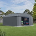 thumbnail image 3 of Arrow Classic 12 x 14 x 8 ft Charcoal Steel Storage Shed, 3 of 20