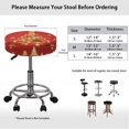 thumbnail image 5 of Garronmavis Christmas Bar Stool Covers Set of 2 Soft Round Protective Cover for Round Barstools Easy to Install Circle Chair Cover 12-14 Inch Christmas Decoration Gift for Friends, 5 of 6