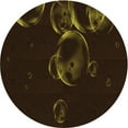 thumbnail image 1 of Ahgly Company Machine Washable Indoor Round Transitional Dark Bronze Brown Area Rugs, 7' Round, 1 of 7