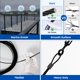 thumbnail image 4 of MUZATA Cable de acero inoxidable T316 negro de 250 pies 1/8 pulgadas para barandilla de cable interior y exterior, cercado de cubierta de escalera, 7x7 hebras, balaustrada colgante WR19 WP1, 4 of 6
