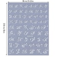 thumbnail image 2 of Nail Art Stickers Decals, Letter Nail Stickers, 1 Sheet, Self-Adhesive English Alphabet Nail Decals for DIY Women Manicure Decoration Accessories, 2 of 6