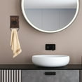 thumbnail image 2 of Miangastore Rustic Hand Towel Ring Vintage Iron Wall Mounted Towel Holder Hanger Storage Rack with Wood Wall Backing for Bathroom Toilet or Kitchen Brown, 2 of 8