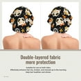thumbnail image 2 of Yiaed Cat Skulls and Flowers Print Satin Bonnet Silk Bonnet Hair Bonnet for Sleeping Hair Bonnets, 2 of 6